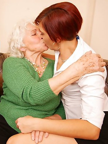 blonde women; group sex; lesbians; old and young; redhead; threesome; 