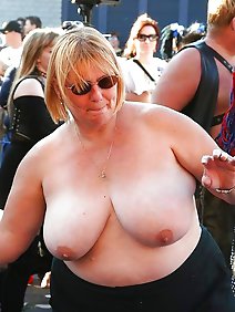 busty; chubby; flashing; grannies; outdoors; public; 