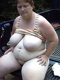 amateur; busty; chubby; nude; outdoors; public; 